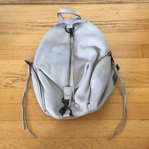 Rebecca Minkoff Light Grey/ Taupe Leather Backpack